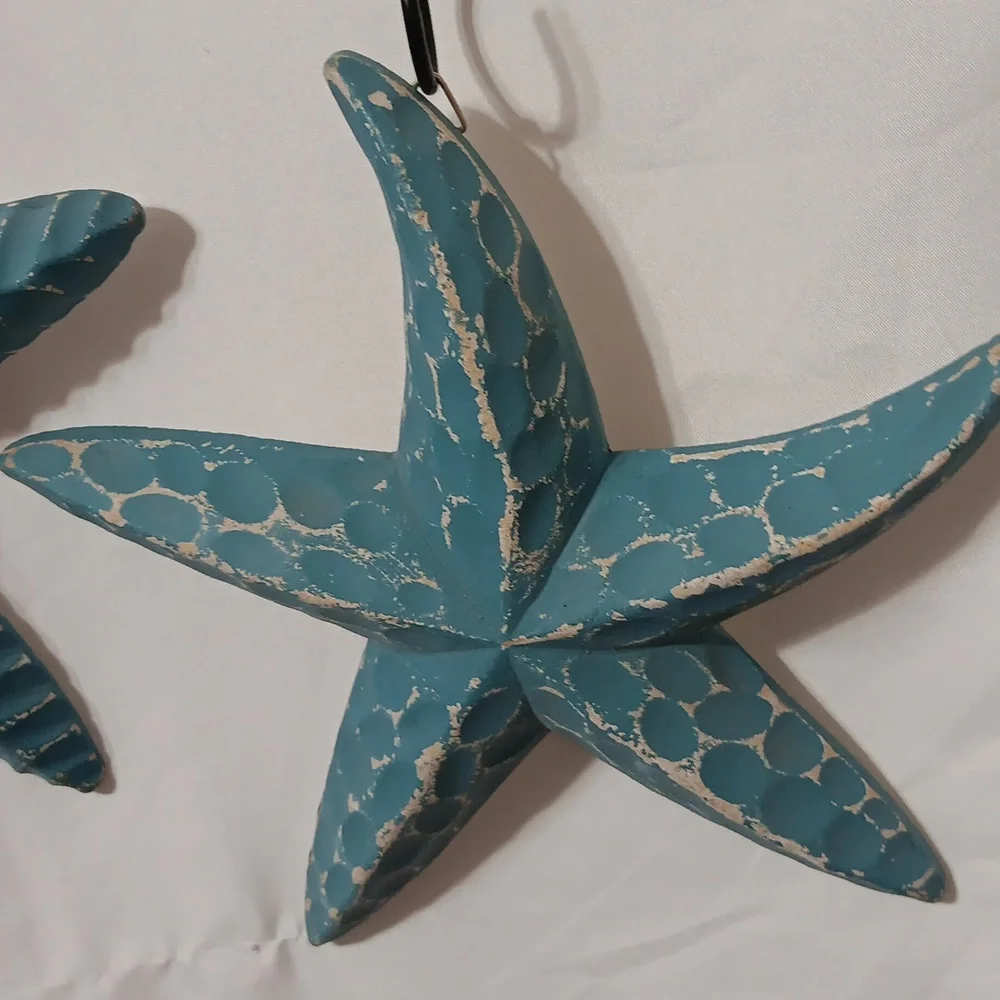 Teal Starfish Wall Decor